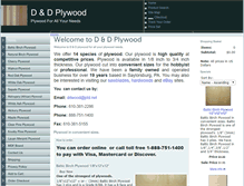 Tablet Screenshot of dndplywoodonline.com